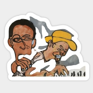 Coltrane and Monk Sticker